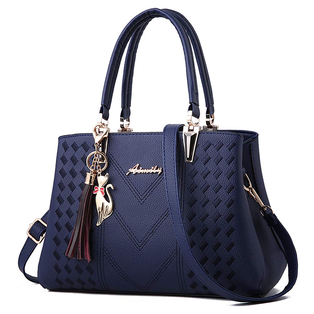 ALARION Damen Geldbörsen und Handtaschen Schultertasche Damen Designer Satchel Messenger Tote Bag Bl