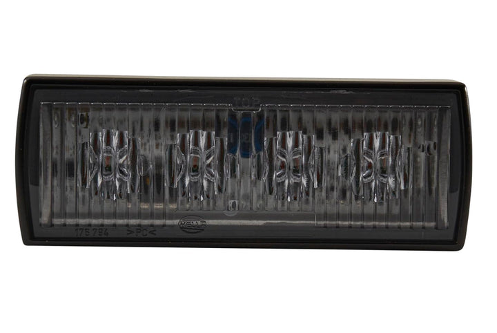 HELLA - LED-Blitz-Kennleuchte - BSN-LED - 12/24V - Einbau/Schraubanschluss - Kabel: 300mm - Stecker: