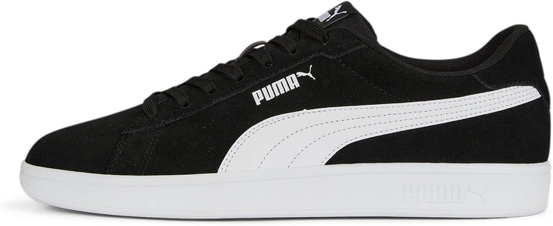 PUMA Unisex Smash 3.0 Sneaker 40.5 EU Puma Black Puma White, 40.5 EU Puma Black Puma White