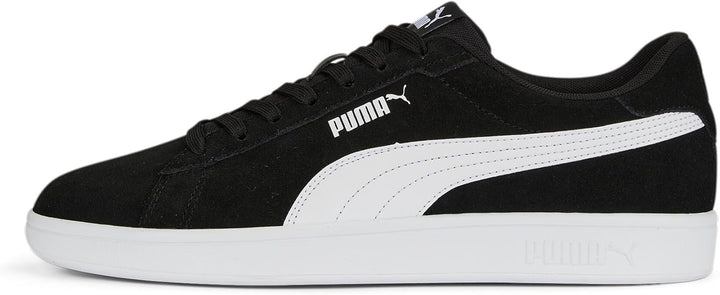 PUMA Unisex Smash 3.0 Sneaker 40.5 EU Puma Black Puma White, 40.5 EU Puma Black Puma White