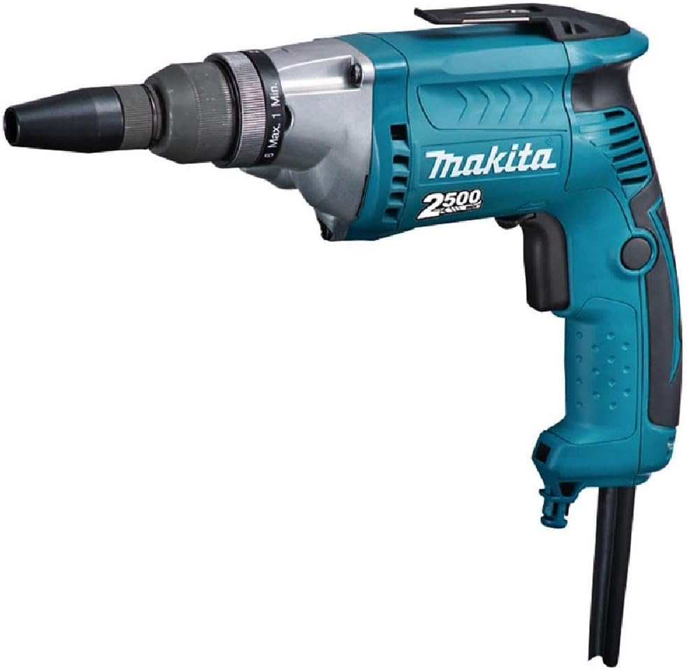 Makita Schnellbauschrauber (570 Watt, 2,5 m Kabel, Drehmoment 32 Nm, 6 Drehmomentstufen, 1/4 Zoll) F