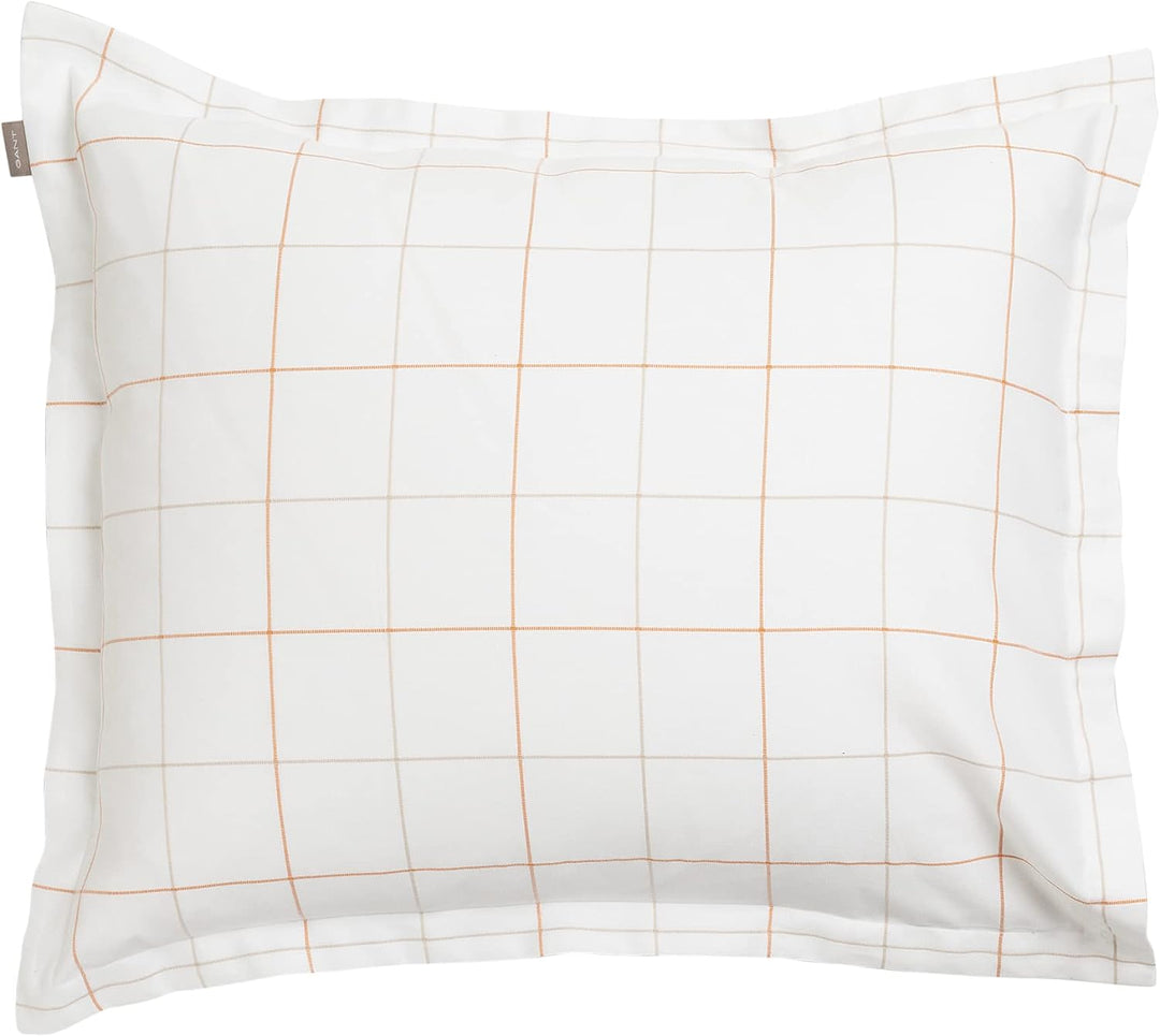 GANT Twill Check Kopfkissenbezug einzelnbezug Dry Sand Grösse 40x80cm Kariert Bezüge