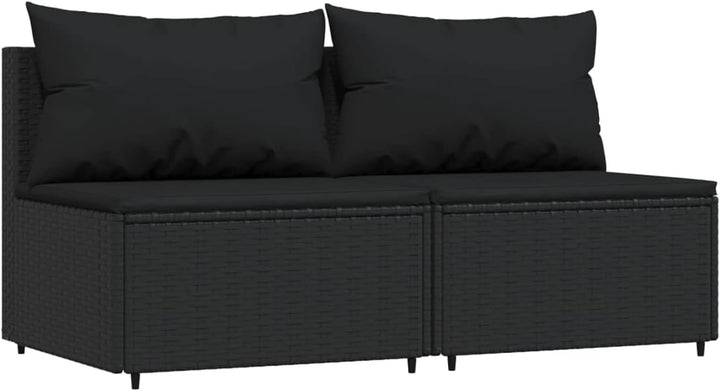 Festnight 3-TLG. Set balkonmöbel Kleiner, Balkon Lounge Klein, Rattan Gartenmöbel Set, Garten Lounge