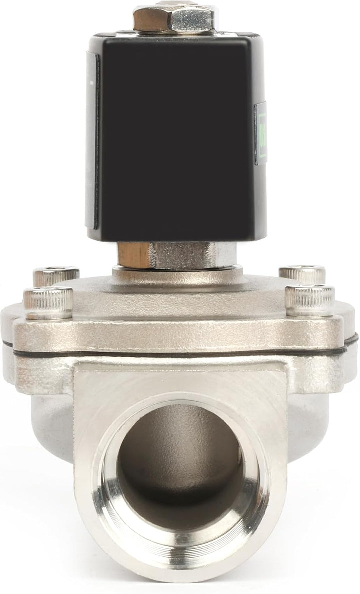 U.S. Solid Magnetventil Edelstahl G 1" 24V DC stromlos geschlossen 10 bar - Elektrisches Wasserventi