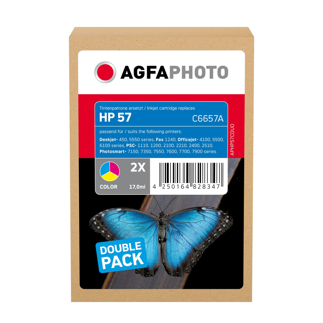 Agfa Photo APHP57CDUO Tinte für HP PSC1210, 24 ml, farbig, 2xcolor, 2xcolor
