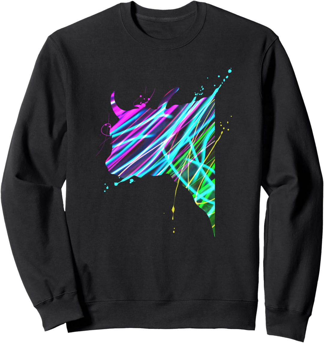 Nettes buntes schottisches Hochland-Kuh-Geschenk Sweatshirt