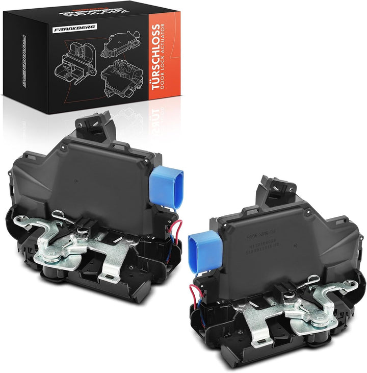 Frankberg 2x Türschloss Stellmotor Vorne Kompatibel mit Altea 2004-2005 Toledo III 2004-2005 Golf 20