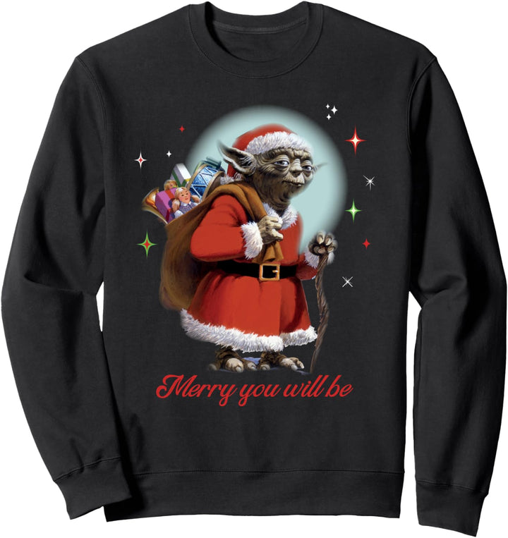 Star Wars Santa Yoda Merry You Will Be Sweatshirt