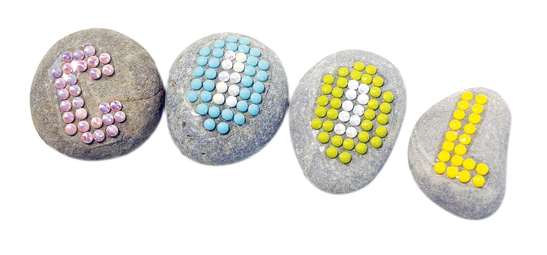 Kreativ-Set Steine gestalten mit Diamond Painting: Anleitung, Werkzeuge und Material für Steine mit