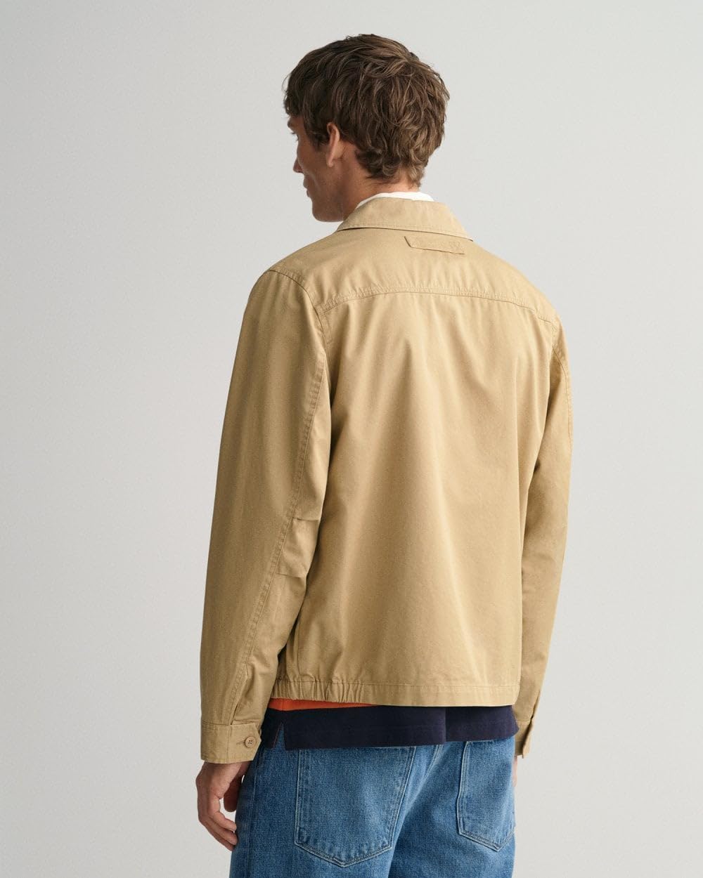GANT Herren Cotton Windcheater Jacke M DARK KHAKI, M DARK KHAKI
