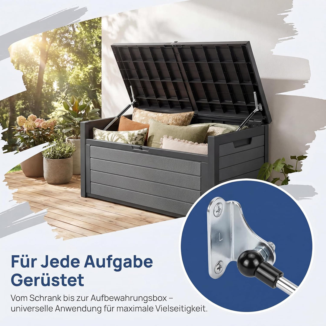 2 Stück Gasdruckfeder, 395mm 200N 20KG Schwerlast Gasfeder Stossdämpfer Gasdruckfedern mit L förmige