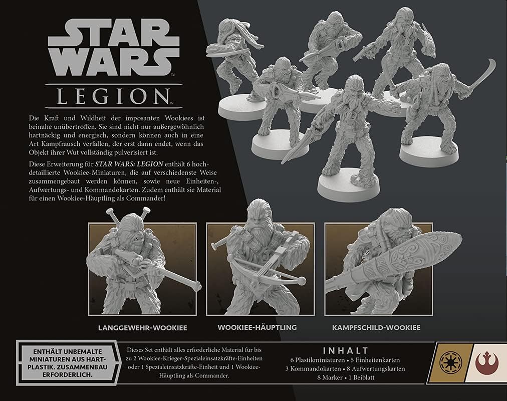 Atomic Mass Games | Star Wars: Legion – Wookiee-Krieger | Erweiterung | Tabletop | 2 Spieler | Ab 14