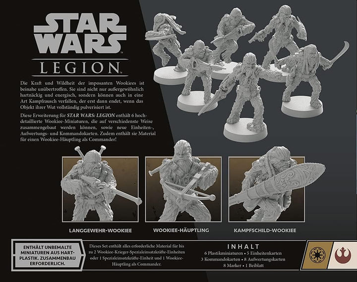 Atomic Mass Games | Star Wars: Legion – Wookiee-Krieger | Erweiterung | Tabletop | 2 Spieler | Ab 14