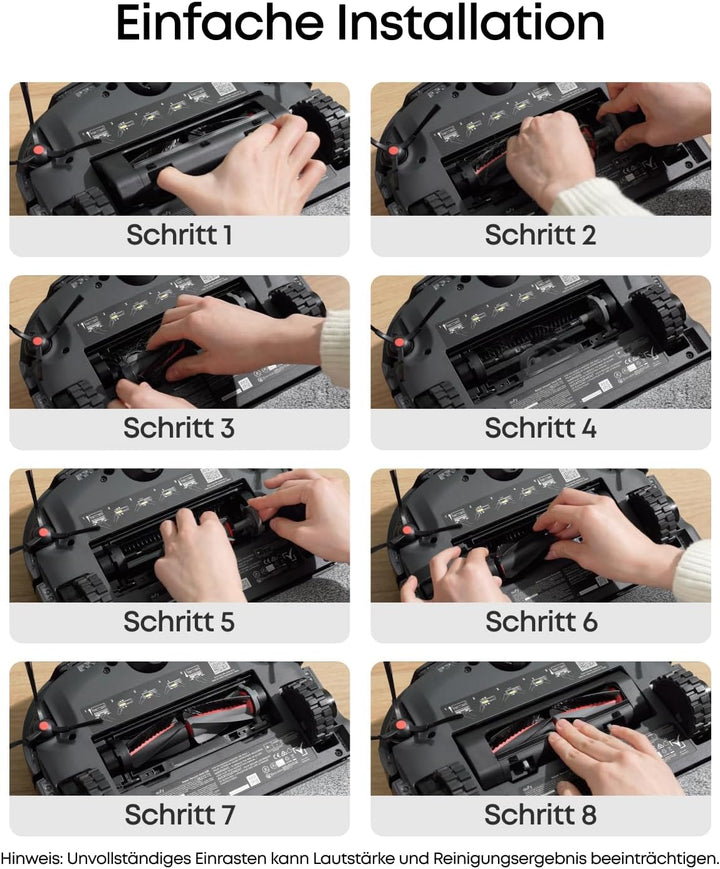 eufy Rollbürste mit Bürstenschutz für C28, E25, E28, langlebig, effektive Reinigung