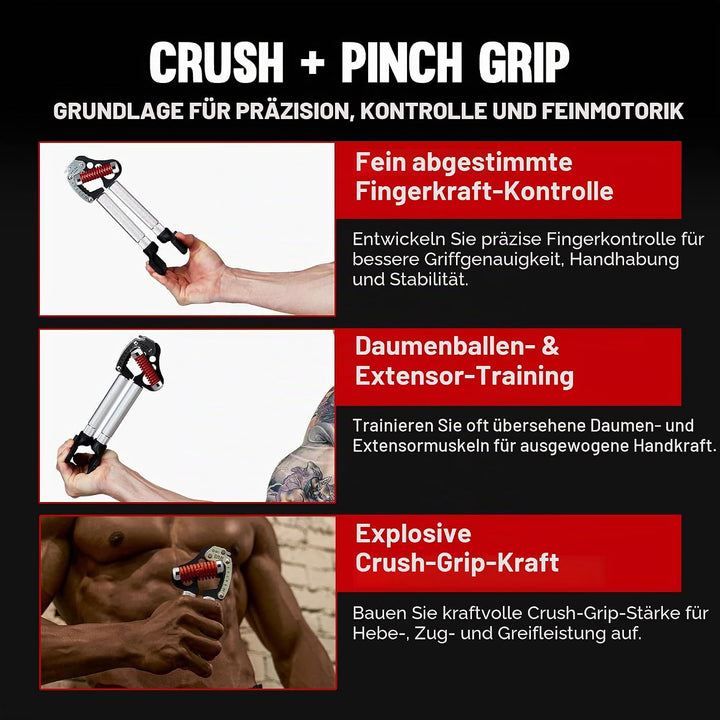 GD IRON GRIP Pinch Grip Set (Rock Climbing Grip Trainer) Grip Strength Trainer Adjustable Hand Grip