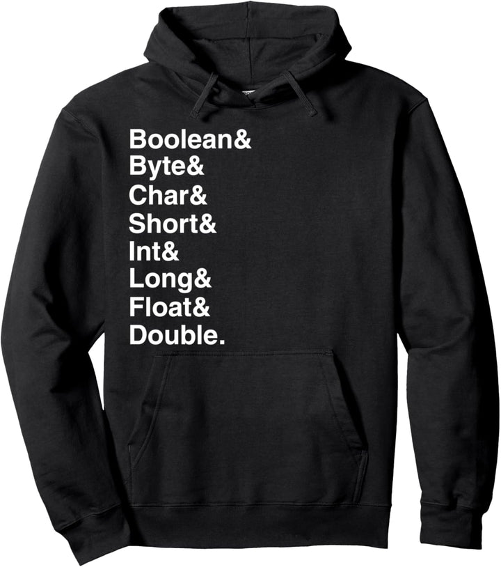 Variable types - programmer coder - nerdy and geeky gift Pullover Hoodie