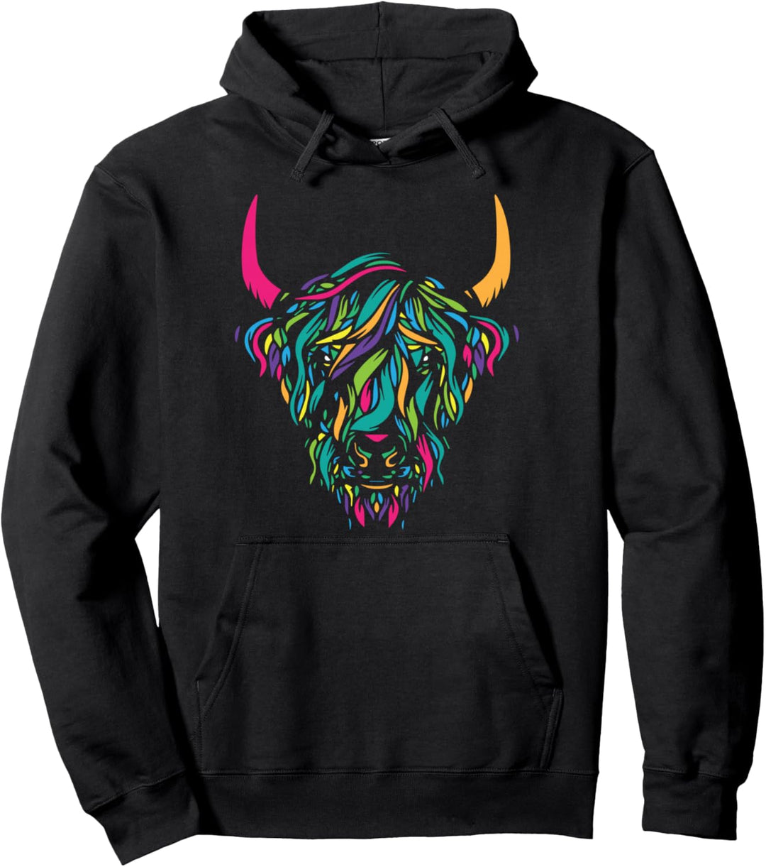 Hochlandkuh I Kühe I Nutztiere I Highland Kuh Pullover Hoodie