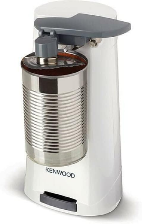 Kenwood Elektrischer Dosenöffner CAP070.A0WH, 3-in-1 multifunktionaler Küchenhelfer mit Integriertem