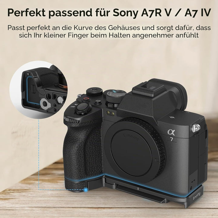 SMALLRIG A7IV A7RV A7SIII Baseplate für Sony Alpha 7 IV Alpha 7R V Kamera, mit Schnellwechselplatte