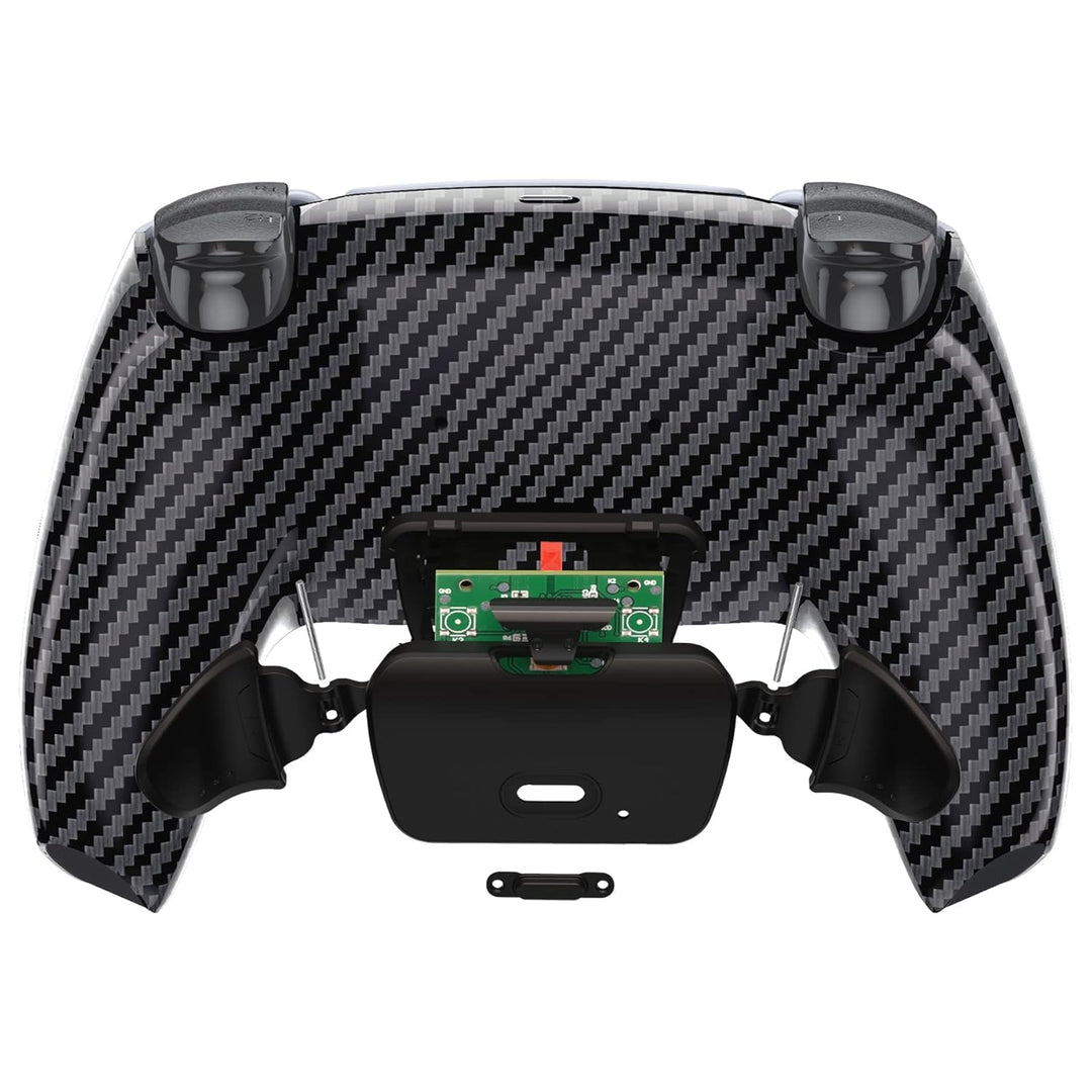 eXtremeRate Graphit-Kohlefaser-Muster Rise 2.0 Remap-Kit für PS5-Controller BDM-010 BDM-020, Upgrade