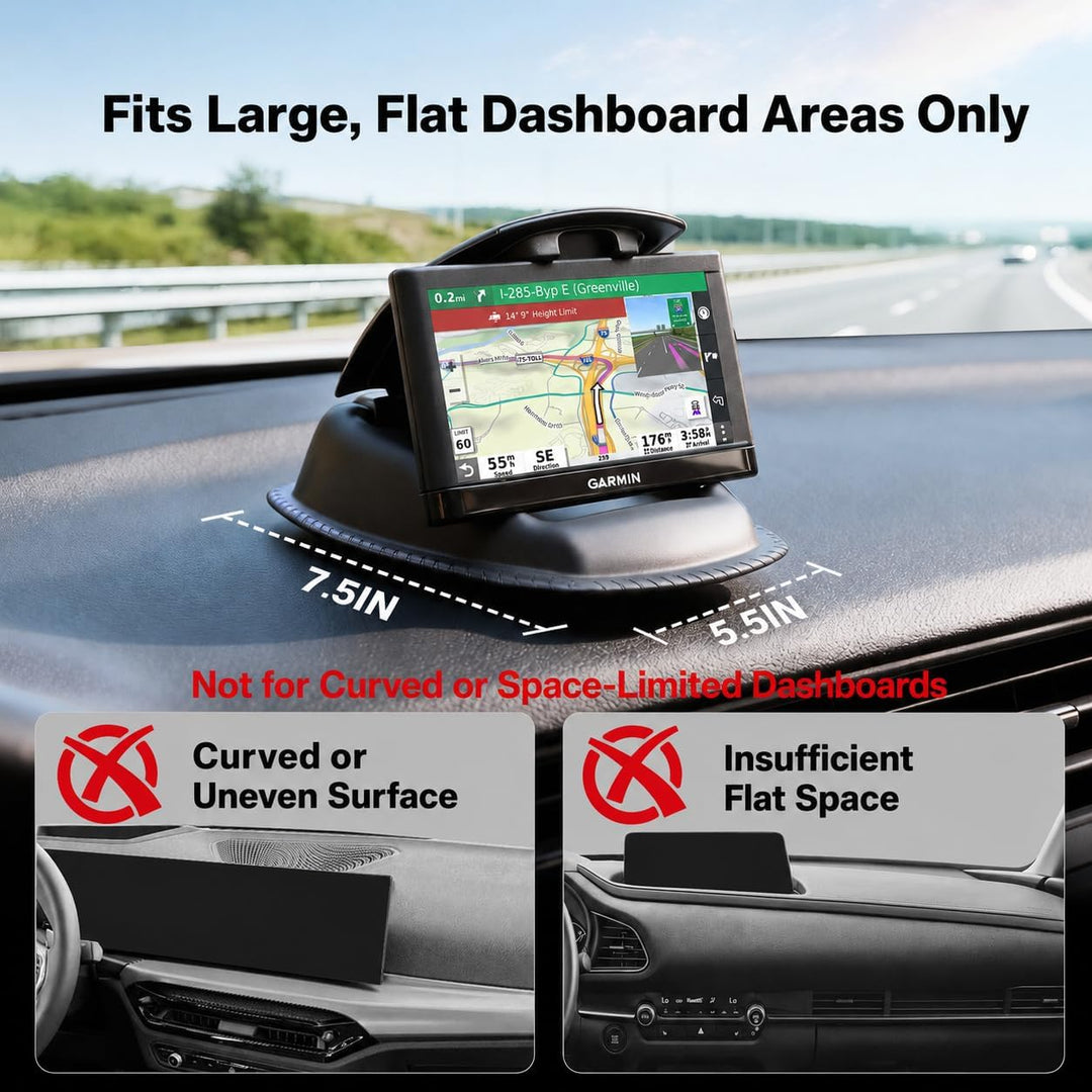 APPS2Car GPS-Halterung, Handyhalterung Auto Armaturenbrett, 2-1 rutschfeste Sitzsack-Halterung für G