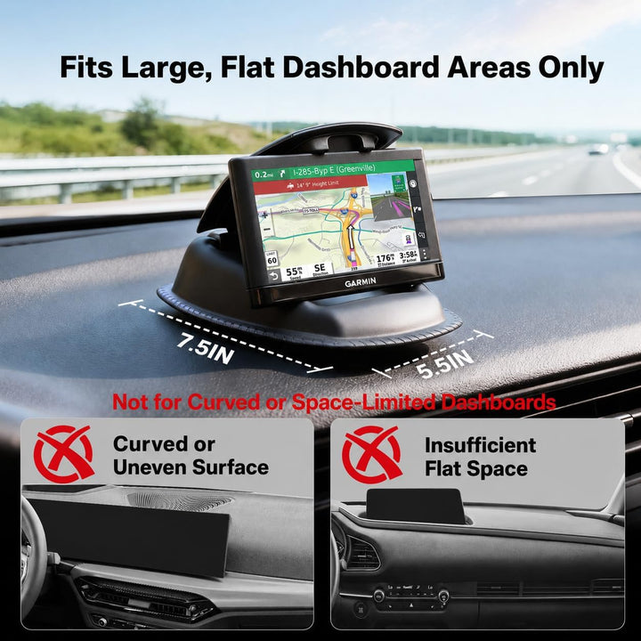 APPS2Car GPS-Halterung, Handyhalterung Auto Armaturenbrett, 2-1 rutschfeste Sitzsack-Halterung für G