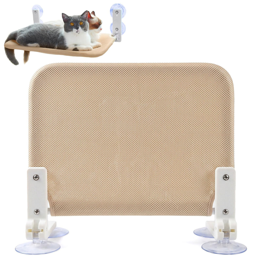 Fensterliege für Katzen, Katzenbett Fenster, Faltbare Hängematte Katze mit Starken Saugnäpfen, 30x52