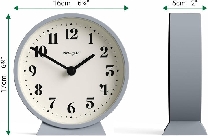 NEWGATE® Theater-Kaminuhr – leiser Sweep "No Tick" Kaminuhr – kleine Kaminuhren – minimalistisches Z