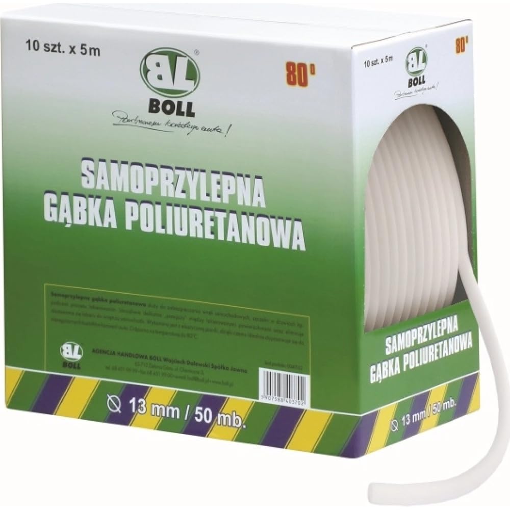 samoprzyl. gąbka poliuretanowa szer. 13mm - 10szt x 5m