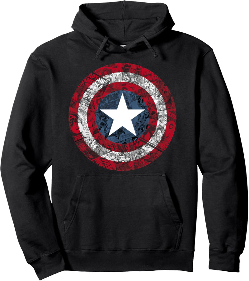 Marvel Captain America Avengers Shield Comic Pullover Hoodie