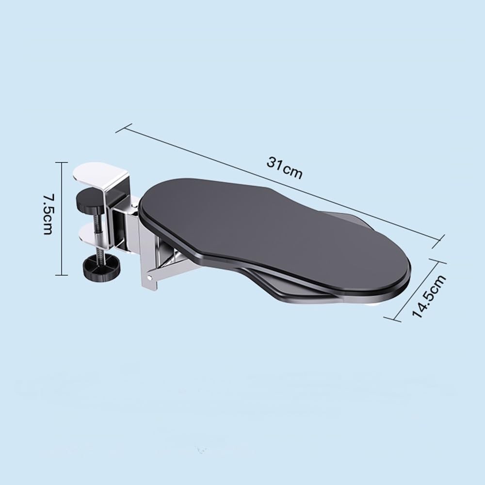 Armauflage Schreibtisch,Ergonomische Armlehnenstütze Handgelenkauflage,90° Faltbare und 180° Drehbar