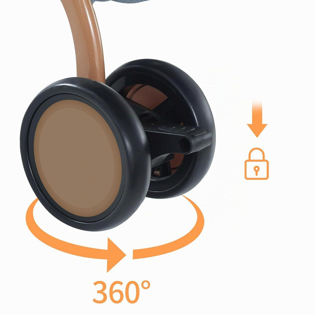 Ultrakompakter Kinderwagen von 0 bis 6 Jahren, Reisewagen mit 5-Punkt-Sicherheitsgurt, kompakt und n