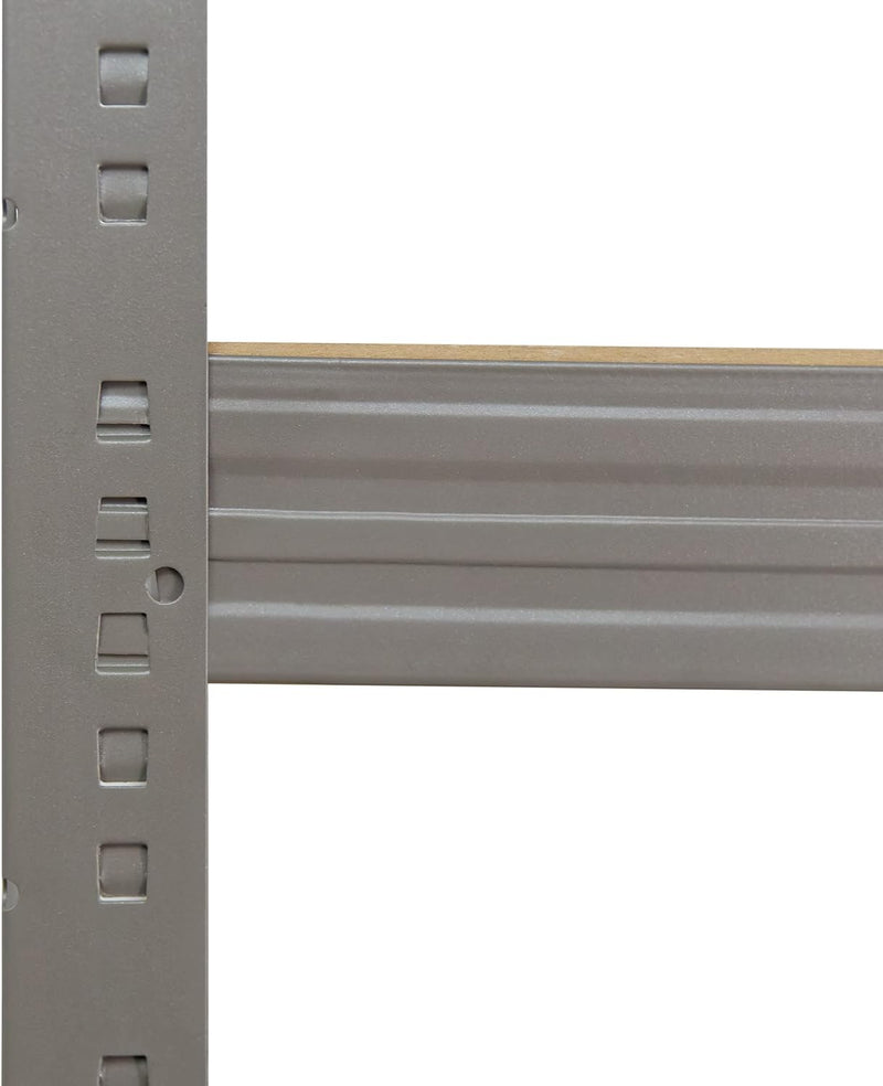 shelfplaza® 180x110x40cm Profi Schwerlastregal grau/Metallregal mit 5 Böden à 200kg Tragkraft/Keller