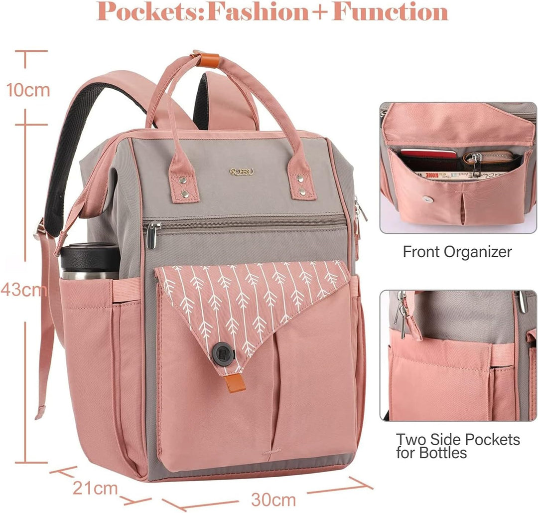 Rucksack Damen für Schule Laptop Rucksack 17,3 Zoll Schulrucksack Mädchen Teenager Daypack wasserdic