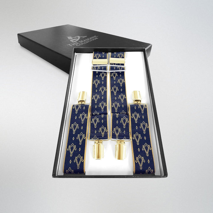 Masonic Herren Hosenträger Gold Logo Goldenes Logo, Goldenes Logo