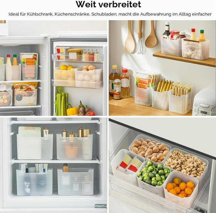 poeland Kühlschrank-Organizer-Box, Kühlschrank-Seitentür, Aufbewahrungsbehälter, Kunststoff, durchsc
