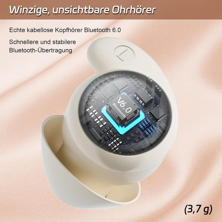 esonstyle Schlafkopfhörer Seitenschläfer Mini Kopfhörer zum Schlafen - Bluetooth 6.0, IPX6 Kabellose