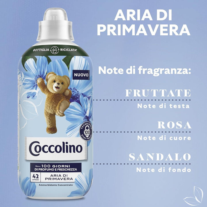 Coccolino Weichspülerkonzentrat für Frühlingsluft, Weichspüler mit Stay Fresh-Technologie, mit fruch