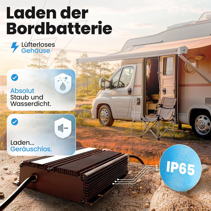 24V Batterie-Ladegerät LiFePO4 29,2V 20A 600W | Optimiert für Lithium-Eisenphosphat-Akku | Auto-Batt