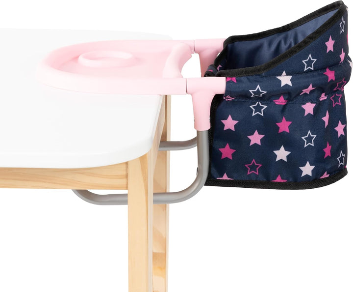 Bayer Design 65916AA Puppentischsitz, Sitz für Puppen mit intergiertem Tablett, für Puppen bis 46 cm
