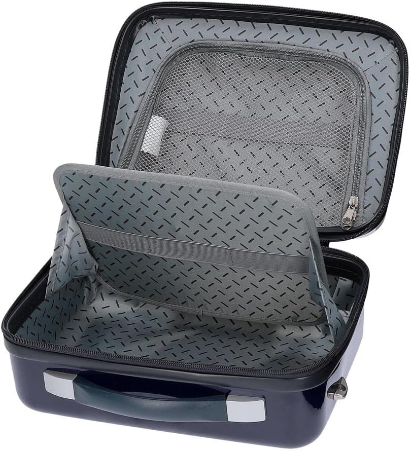 Disney Mickey Be Cool Anpassbarer Kulturbeutel mit blauem Schultergurt 29 x 21 x 15 cm, starres ABS,