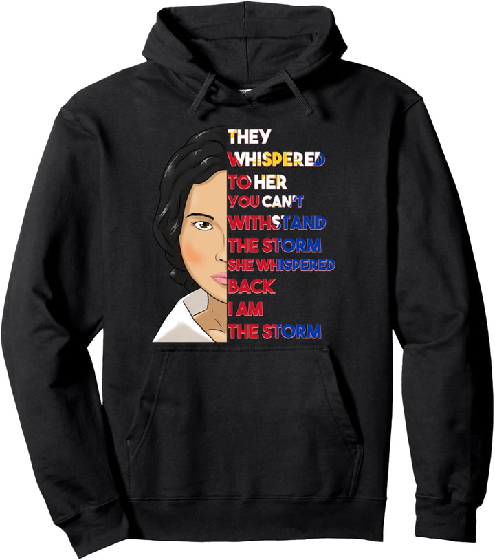 Philippinen Philippines Filipina Sturm Flagge Frau Zitat Pullover Hoodie