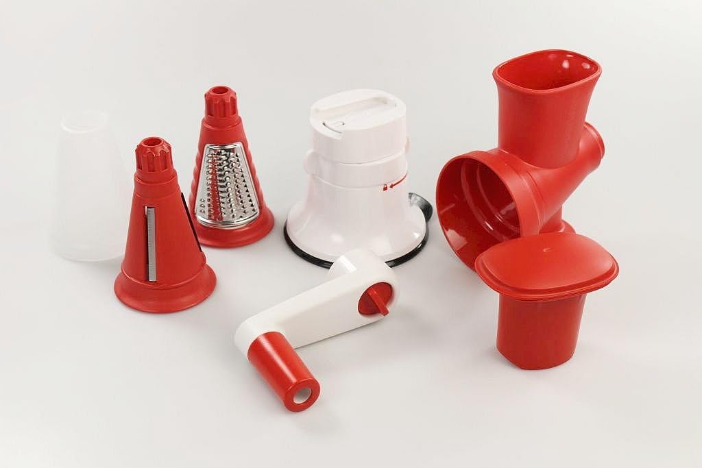 TUPPERWARE Chef Profi-Chef Eisschaber rot 2x Reiben