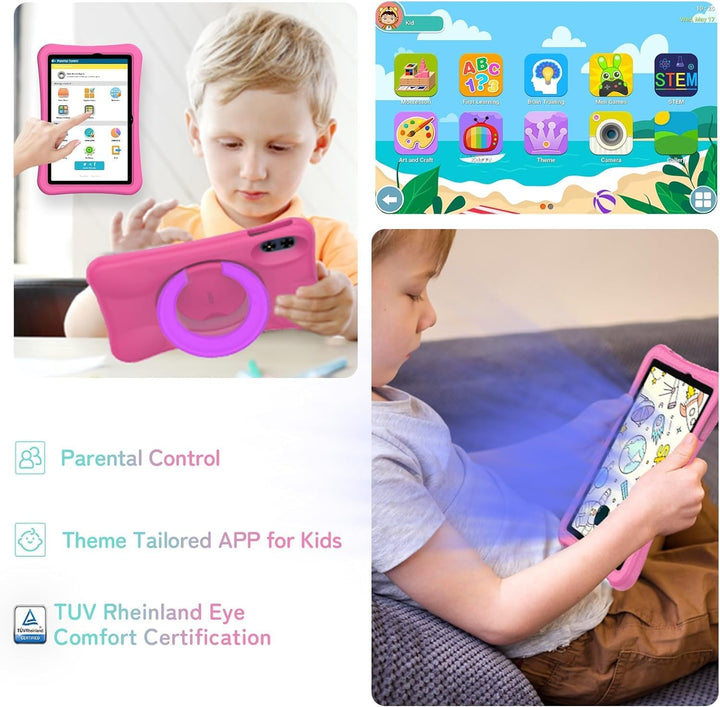 UMIDIGI Kinder Tablet 10,1 Zoll Android 13, G2 Kinder Tablet AB 3 Jahre 8GB(4+4) RAM+64GB ROM/1TB, A