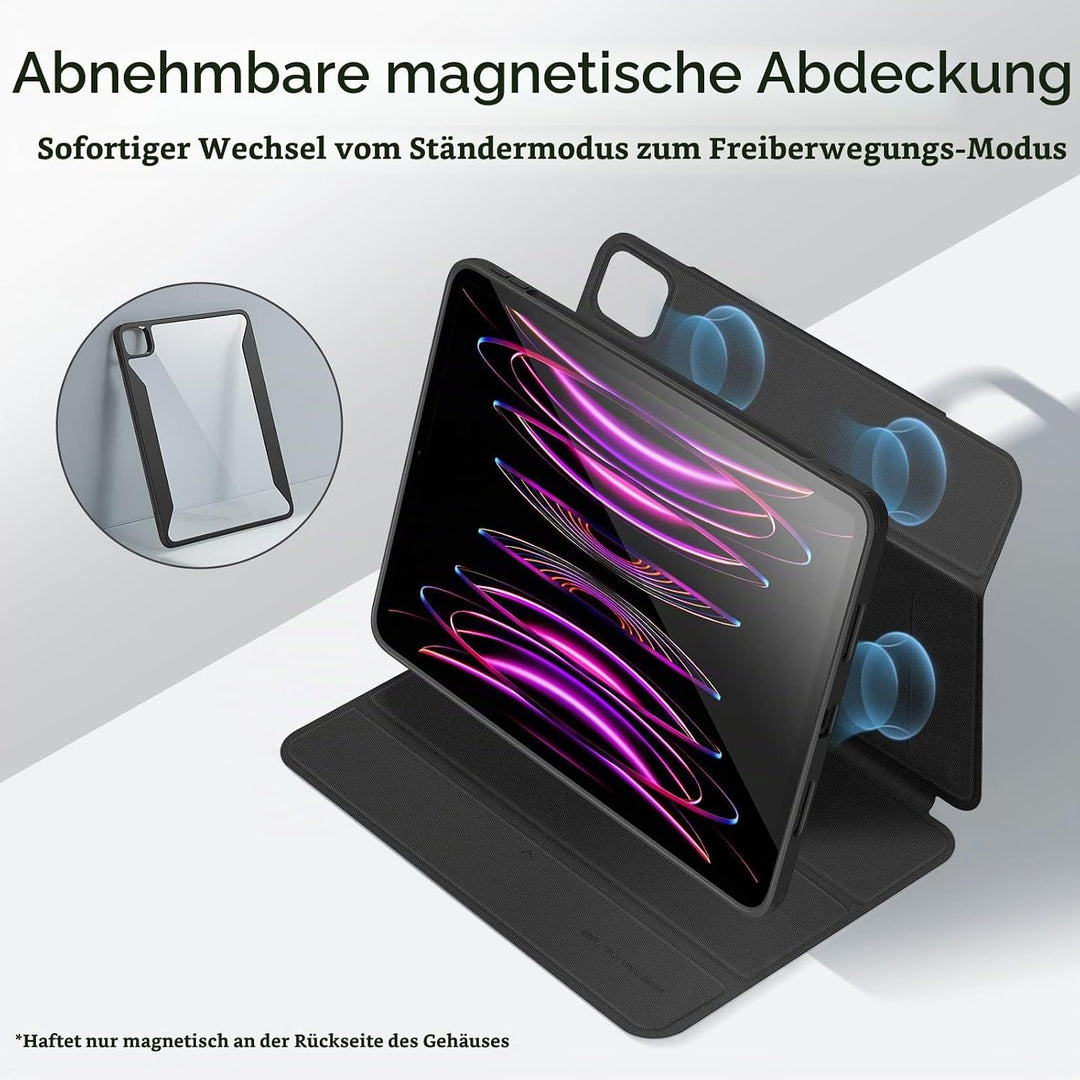 ESR Hybrid Hülle für iPad Pro 12.9 Hülle (2022/2021), iPad Pro 12.9 Case mit Pencil Halter, 12,9 Zol