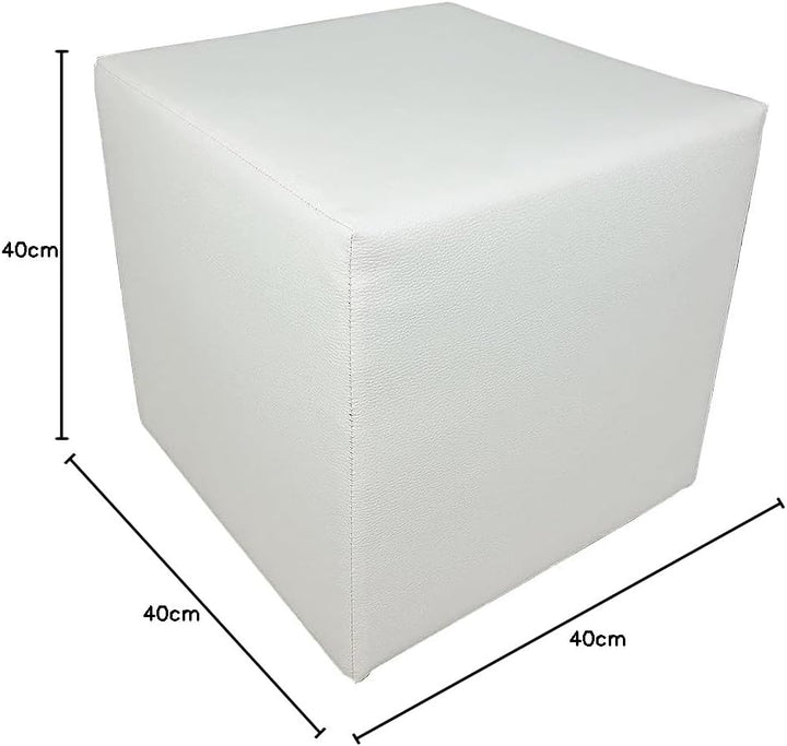 Sitzhocker 40x40 Bequemer Würfelhocker 40x40 – Strapazierfähiger Polsterstoff, solide Konstruktion,