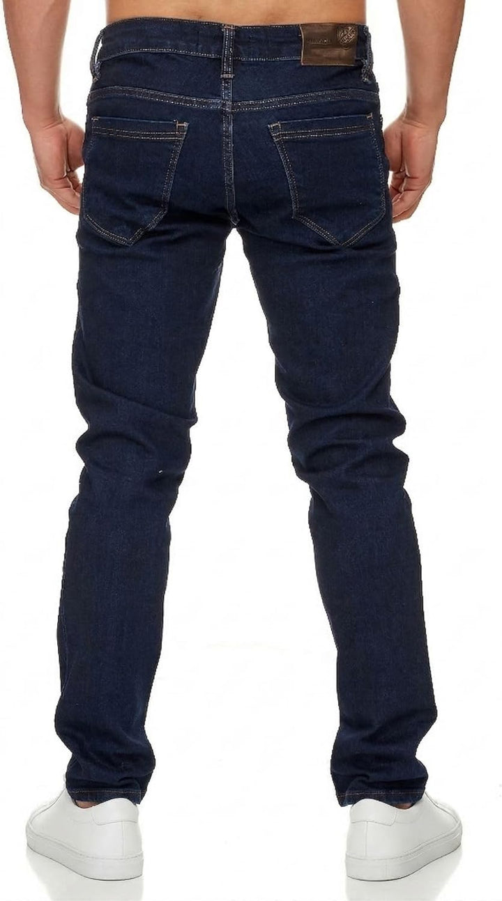 Tazzio Jeans Slim Fit Herren Jeanshose Stretch Designer Hose Denim 16533 29W / 30L Dunkelblau, 29W /