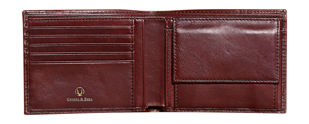 Cronus &amp; Rhea® | Luxus Geldbörse mit Münzfach aus exklusivem Leder (Plutus) | Geldbeutel - Brieftasc
