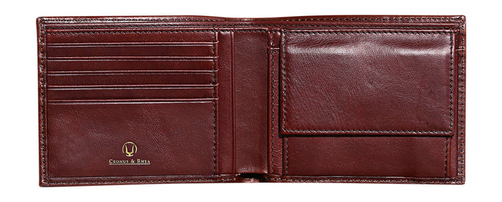 Cronus &amp; Rhea® | Luxus Geldbörse mit Münzfach aus exklusivem Leder (Plutus) | Geldbeutel - Brieftasc