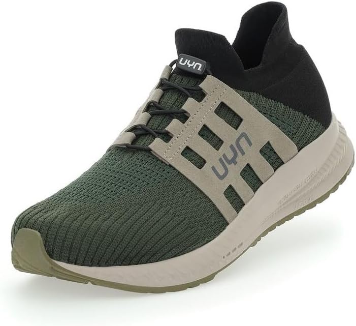 UYN Herren Nature Tune Vibram Sneaker 47 EU Militär Schwarz, 47 EU Militär Schwarz